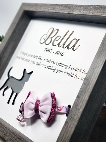 Pet Collar Shadow Box